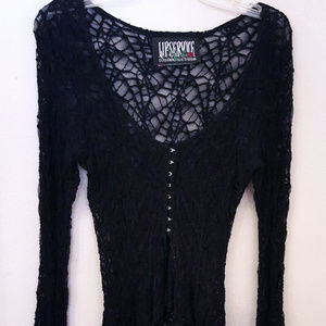 Vintage Lip Service Gothic Spiderweb Cardigan